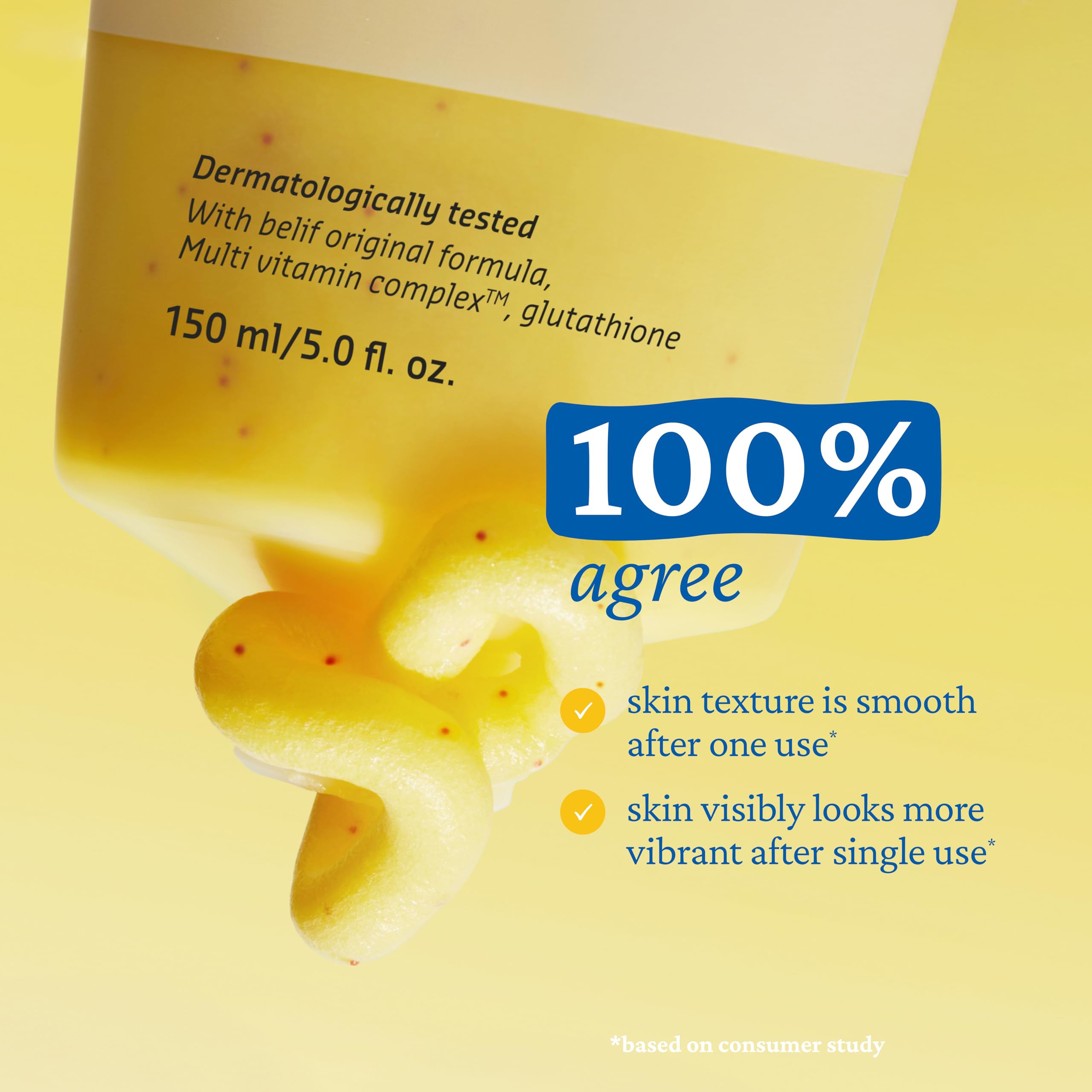 belif Super Knights - Glow Cleansing Mask, 2-in-1 Facial Mask & Cleanser with Multi Vitamin Complex and Glutathione | For All and Sensitive Skin Types | Korean Skincare (5.0 fl. oz)